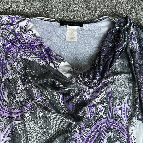 Pair of Jennie & Marlis Jersey Knit Blouses - Picture 9 of 14